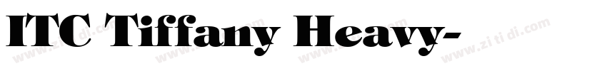 ITC Tiffany Heavy字体转换